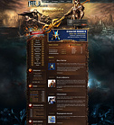 Дизайн сайта «PlaySide» для сервера MMORPG игры MU online